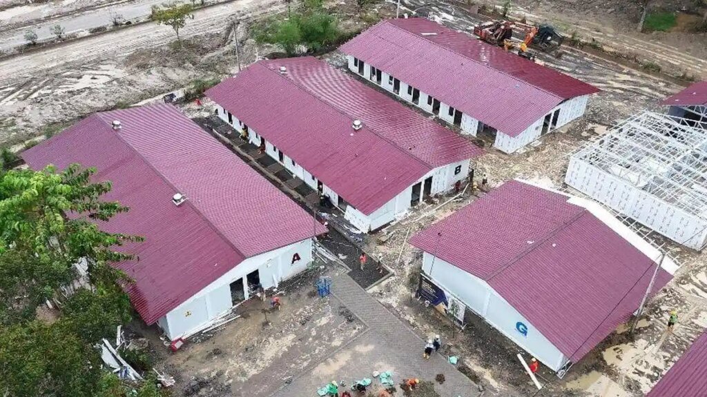 Pembangunan-hunian-sementara-huntara-di-Aceh-dan-Sumatera-Utara